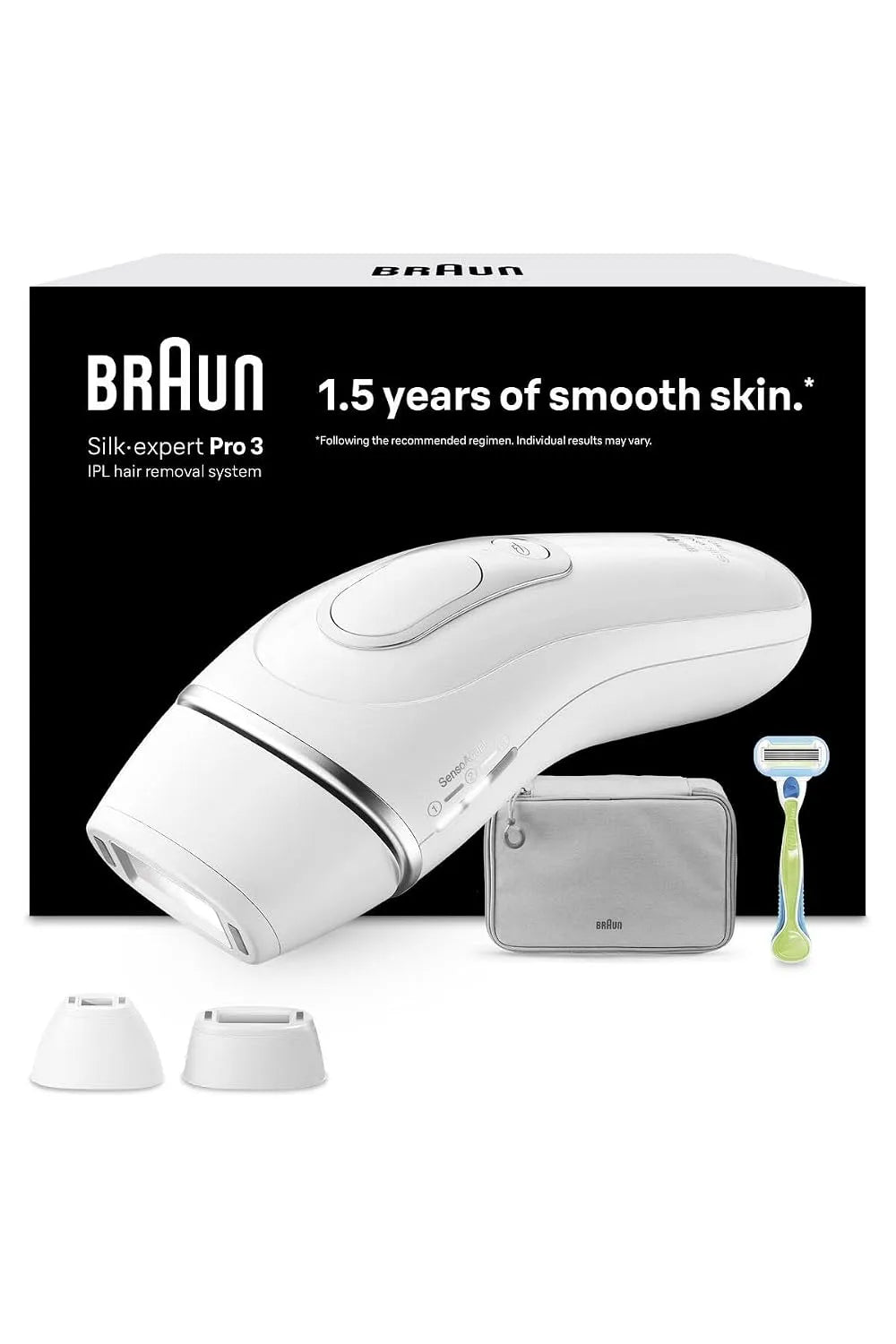 Braun PL3122 Venus-Rasierer, Epilierer, Tasche, Weiß