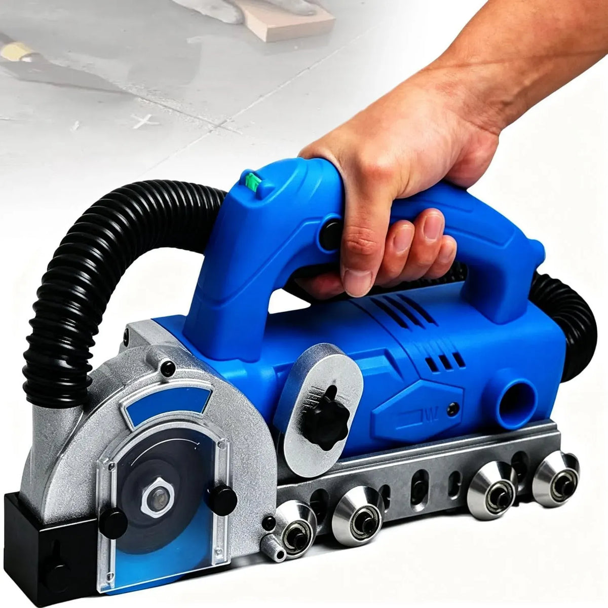 Fliesenfugenschneider, 1200 W, Elektrischer, Staubfreies Arbeiten Dank Integriertem Staubfangbeutel