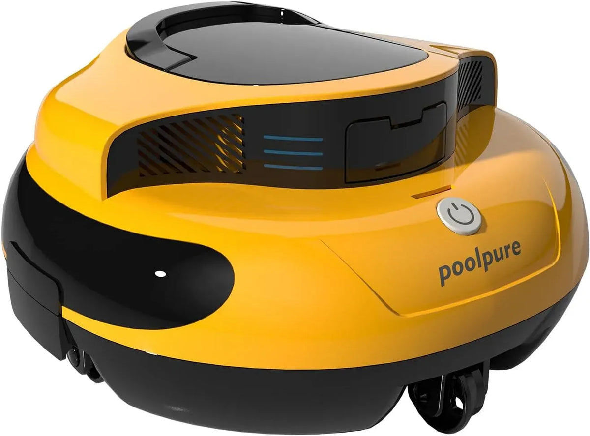 5000mAh IPX8 Poolreiniger, Poolroboter, Poolsauger, Akku, Poolreinigungsroboter, kabellos, für Flache Aufstellbecken bis 90㎡, POOLPURE
