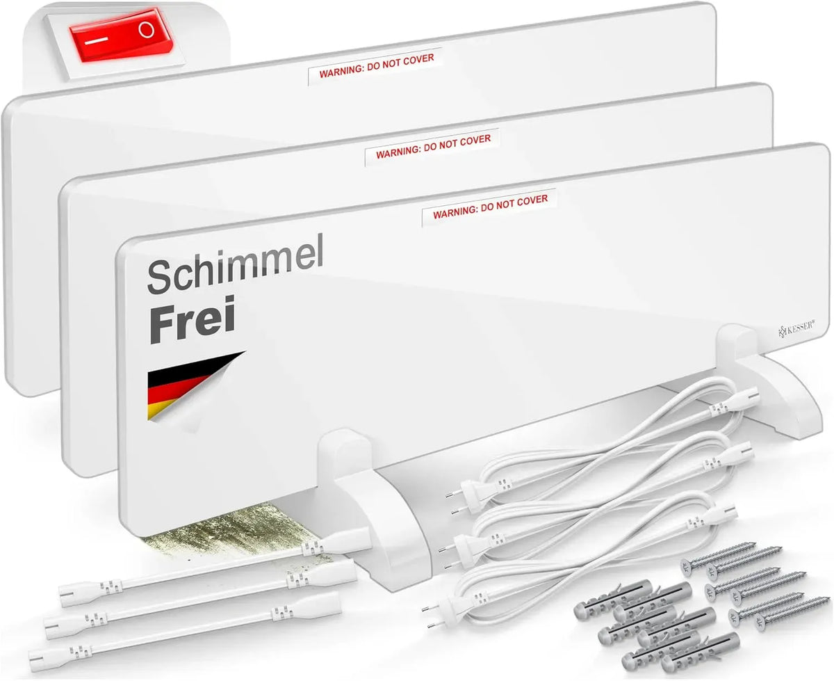 3er Schimmelentferner, Infrarotheizung, Wandheizer, 50 W, Wärmefunktion