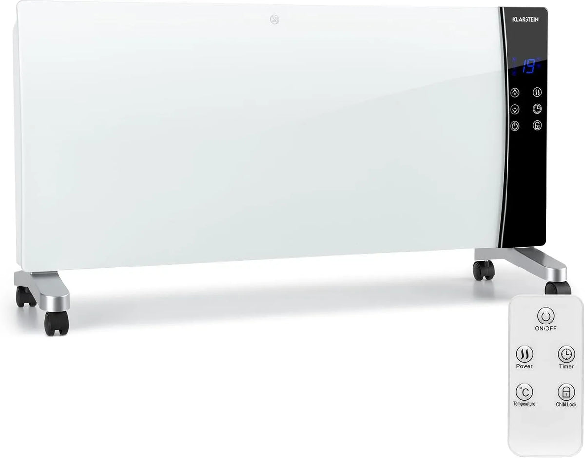 Klarstein Konvektionsheizgerät, Heizung, 2000 W, 16 bis 40 °C, Touch-Bedienung, Timer, Kindersicherung, Thermostat, Wärmefunktion, Weiß