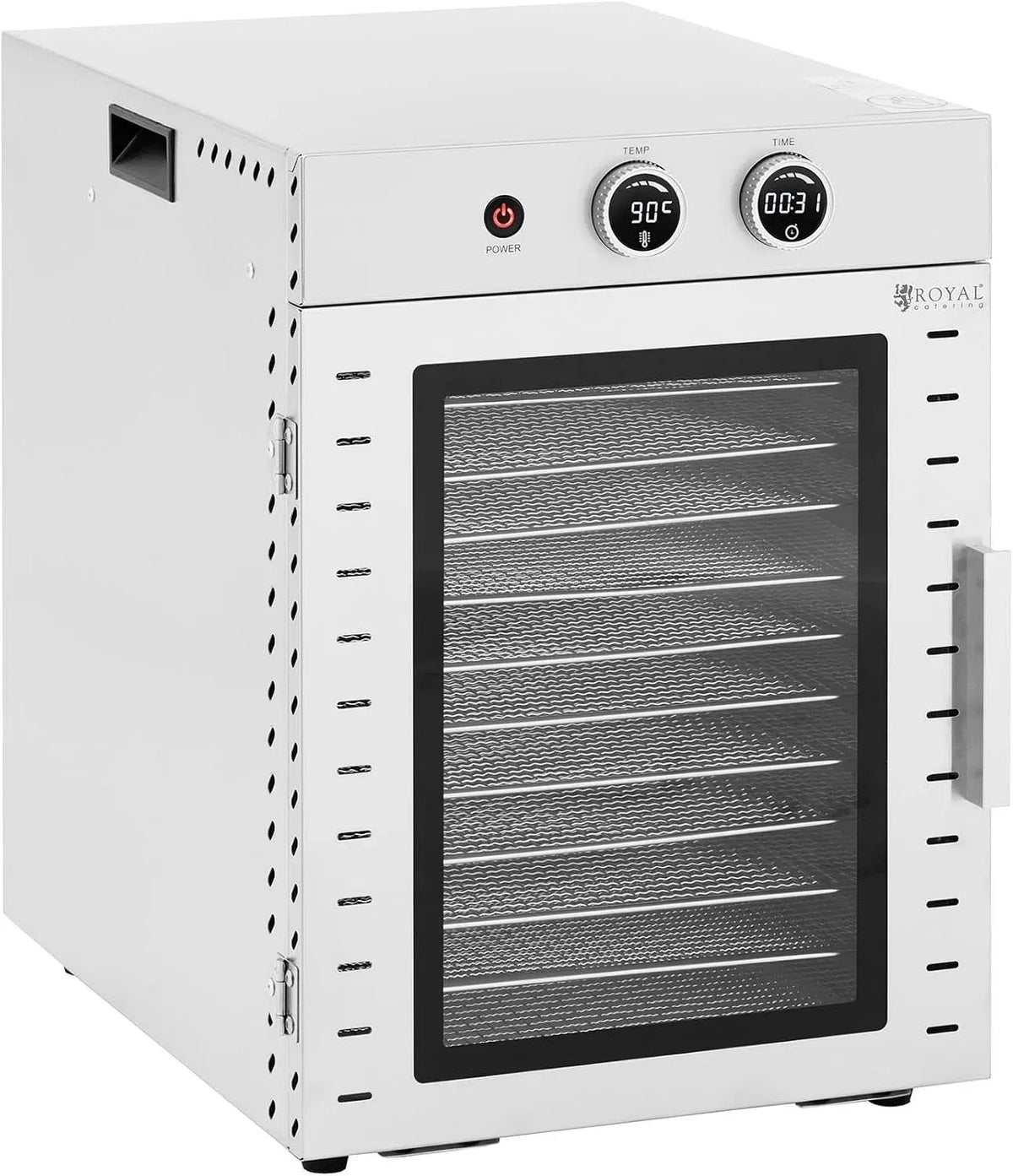 Wäschetrockner W 12, 40 L, 1000 W, 20 bis 90 °C, Timer, Gastronomie, Edelstahl