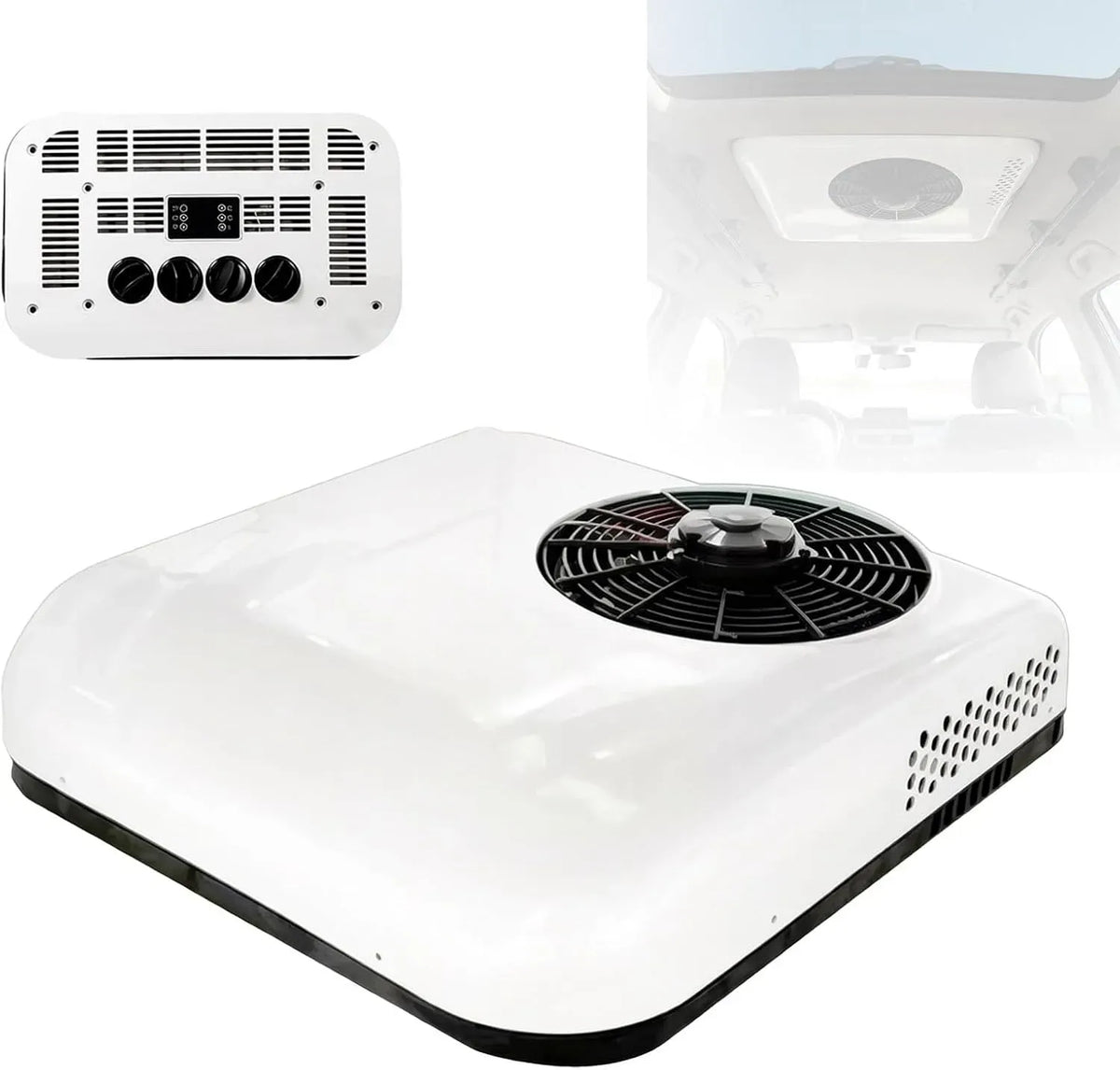 Klimaanlage 12V/24V 24V-HeatingandCooling, 12 V, leise, Leiser Betrieb, ABS-Gehäuse