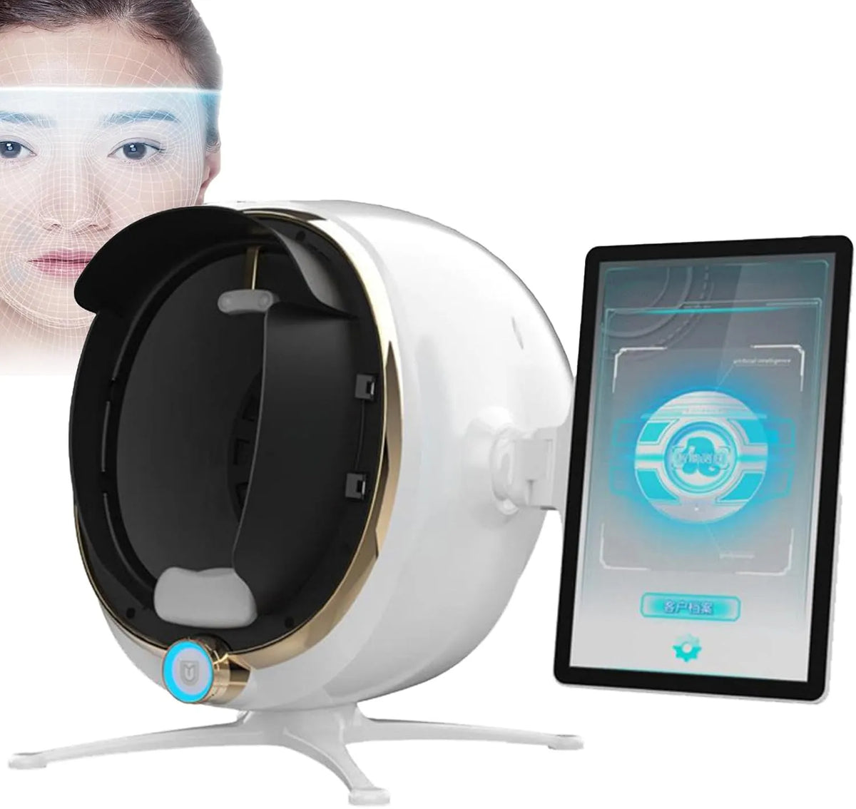 13.3in AI Smart Skin Detector, für Skin Analysis Device Professional Facial, AI Imaging 13, 3/21, 36 Million Pixels, 21.5 Inch