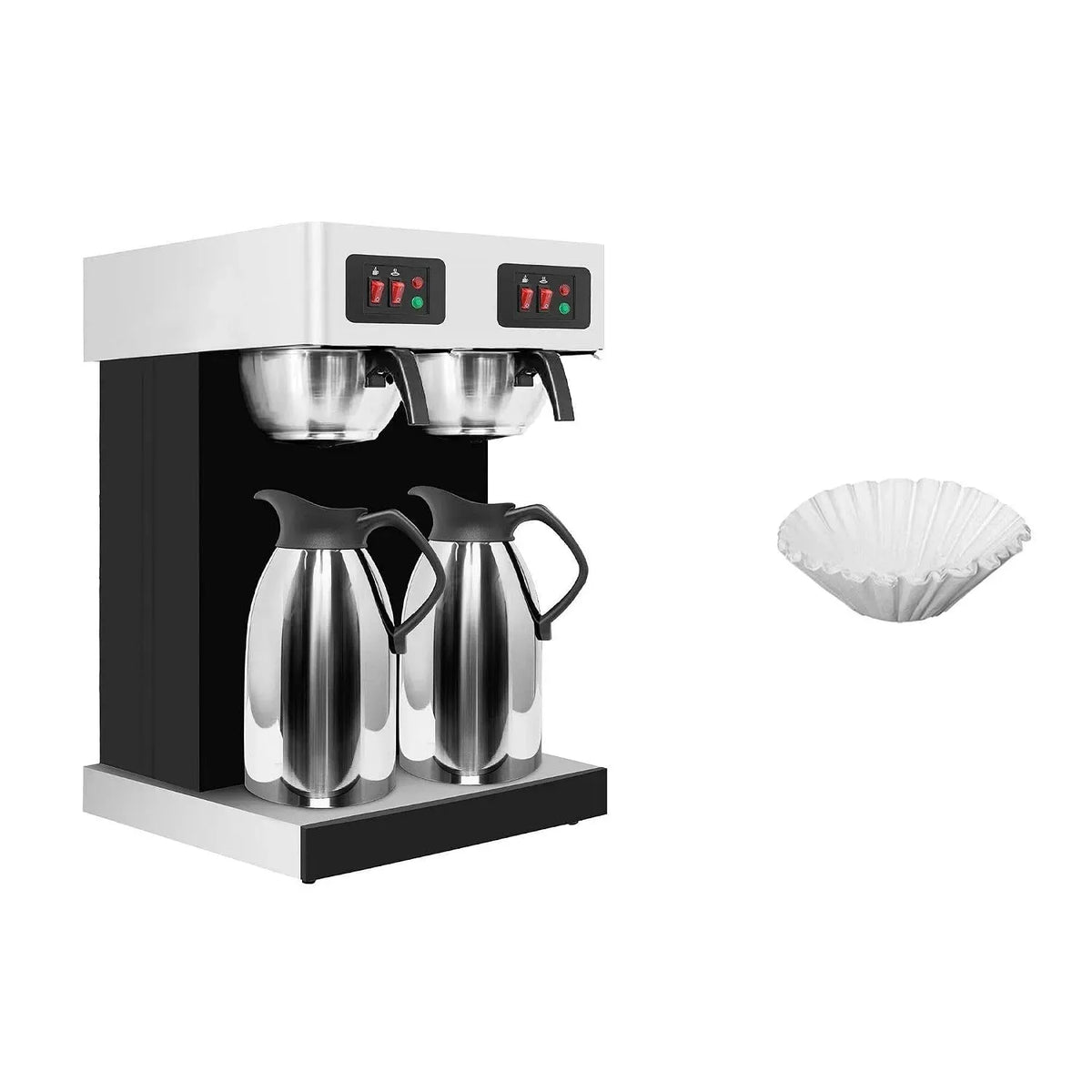 Kaffeemaschine, 2 L, GGM, Kaffeebereiter, elektrische Kaffeemaschine, Gastro Filterkaffeemaschine 2x 2L
