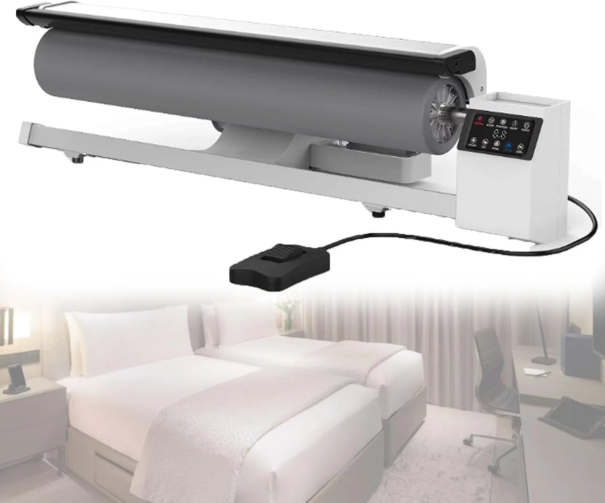 70g/min Dampfbügelmaschine, 90cm, 90 cm, 70 g, 2,5 m, Touch-Bedienung, für Hotelwäsche Und Bekleidungspflege, Rotationsbügelmaschine
