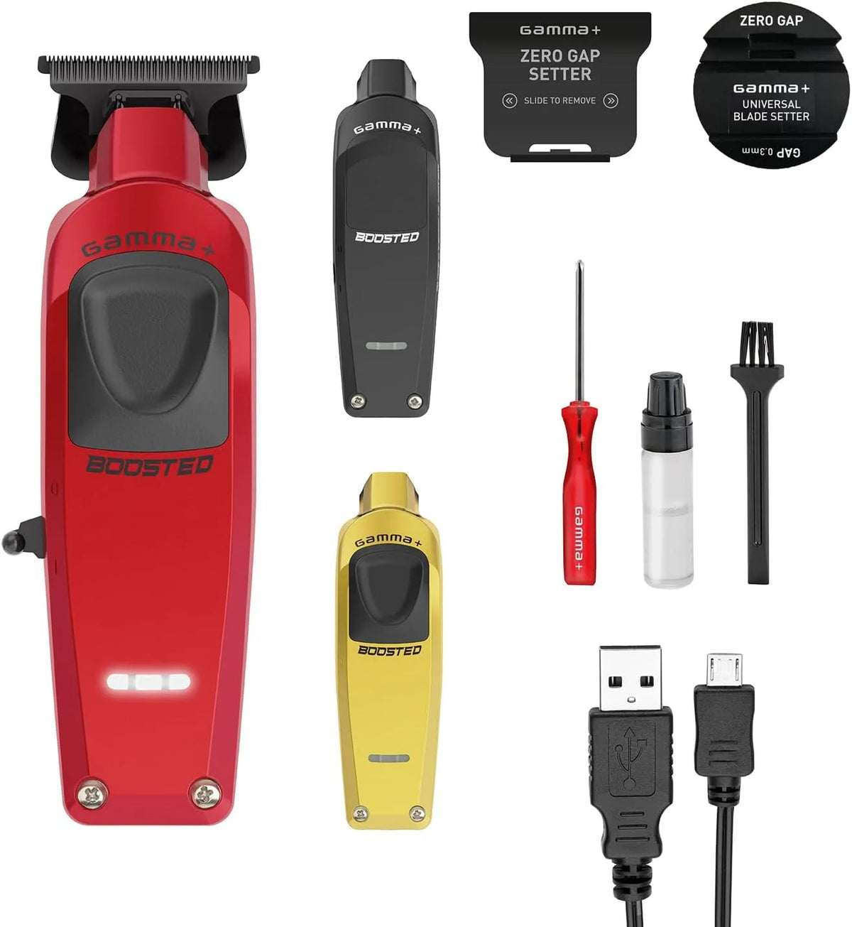 Herren-Haarschneider, Bartschneider, Drehmotor, Boost, gewerblich, kabellos, GAMMA+