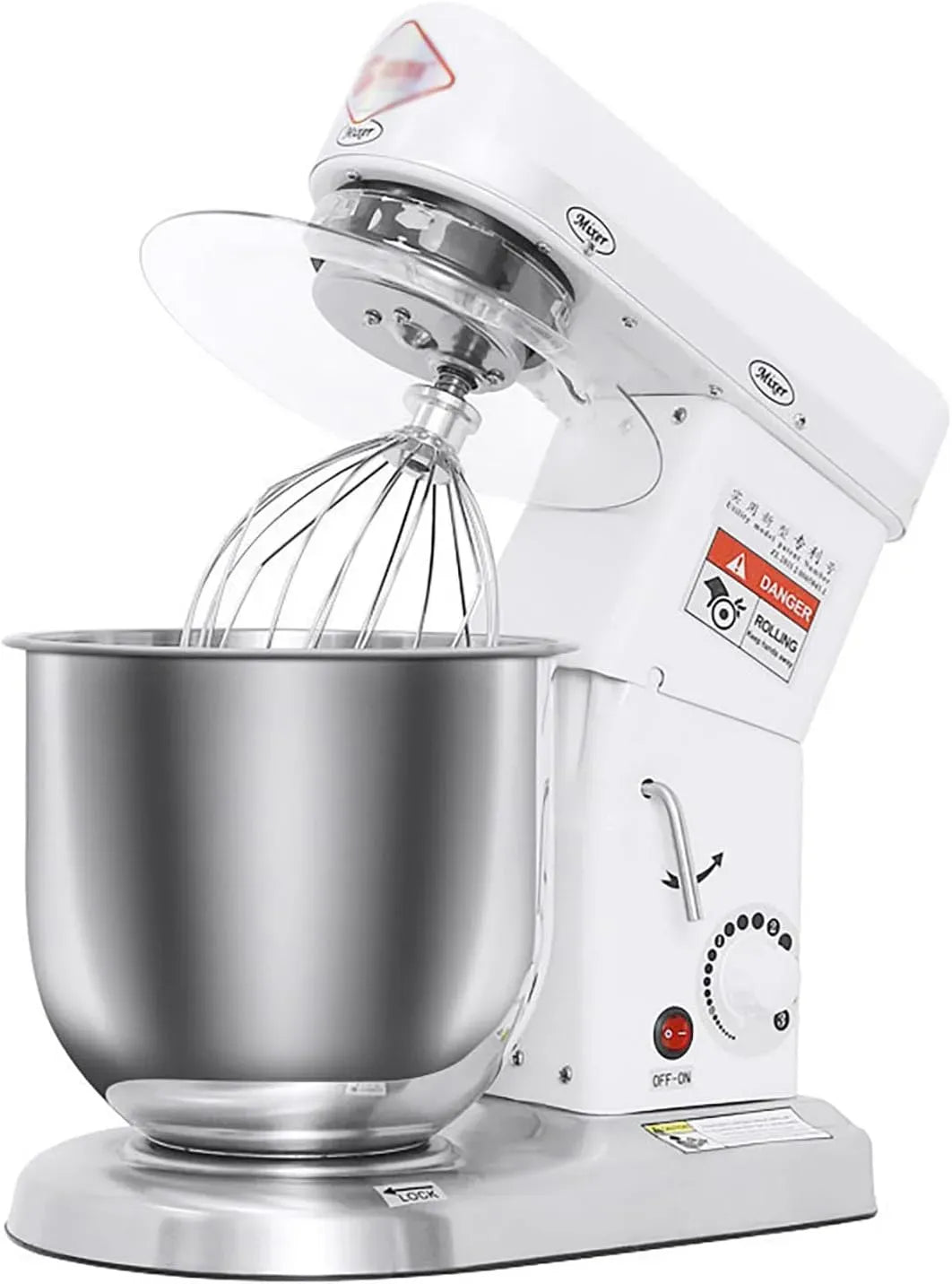 Küchenmaschine White-10L, 10 L, Weiß, Küchenroboter, Multifunktionale Küchenmaschine Für Den Gewerblichen Einsatz