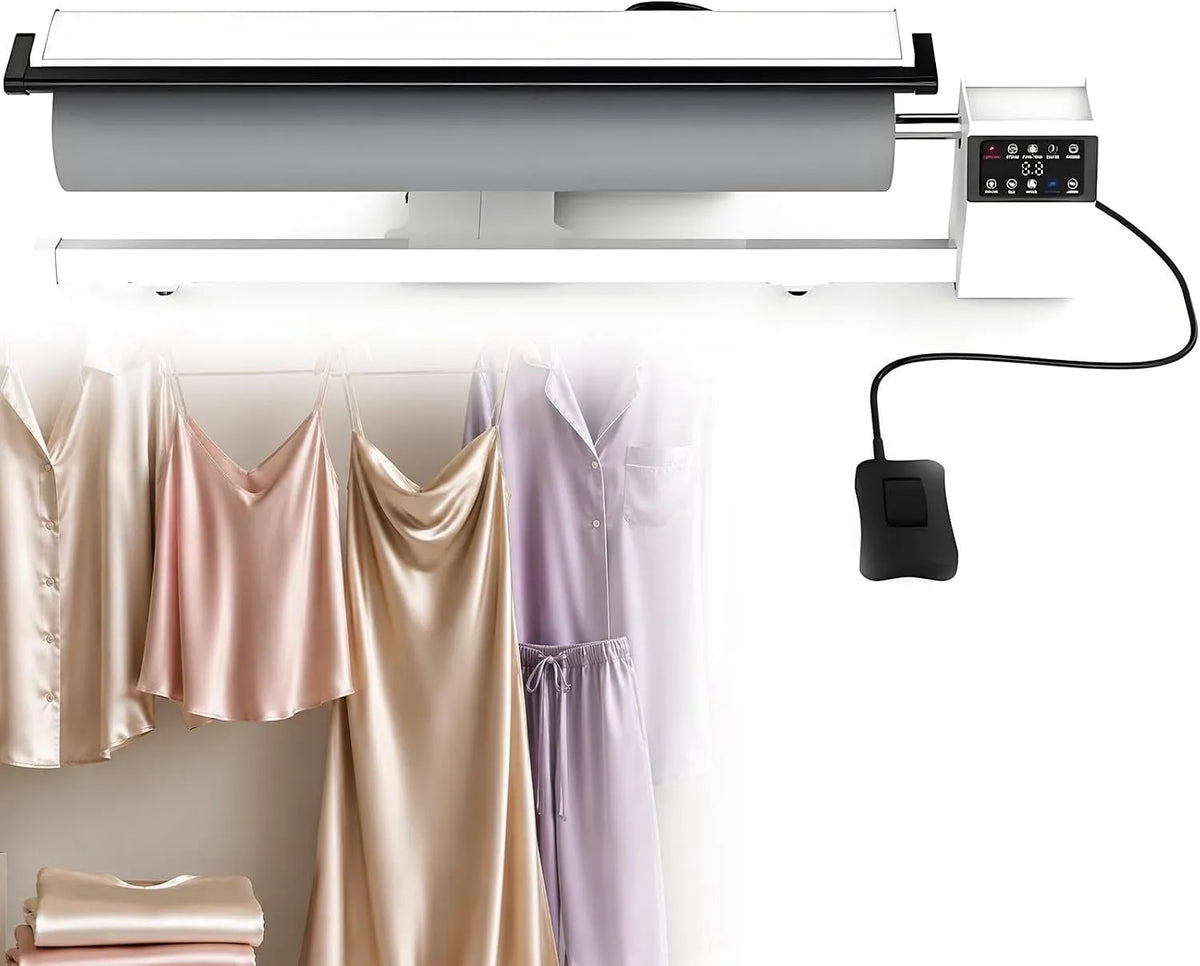 Dampfbügelmaschine, 90 cm, 70 g, für Hotels, 90 cm Walze mit fünf voreingestellten Stoffmodi