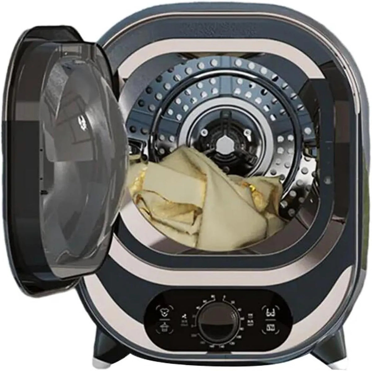 Wäschetrockner, 450 W, 0.8 kg, Qiang 450W-Edelstahl, freistehend, tragbar, 2 Trocknungsmodi