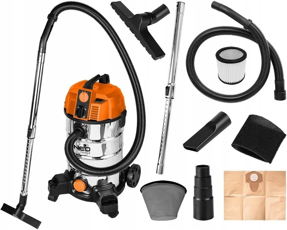 Nass-Trockensauger, Edelstahlbehälter, 35 L, 1600 W, NEO TOOLS