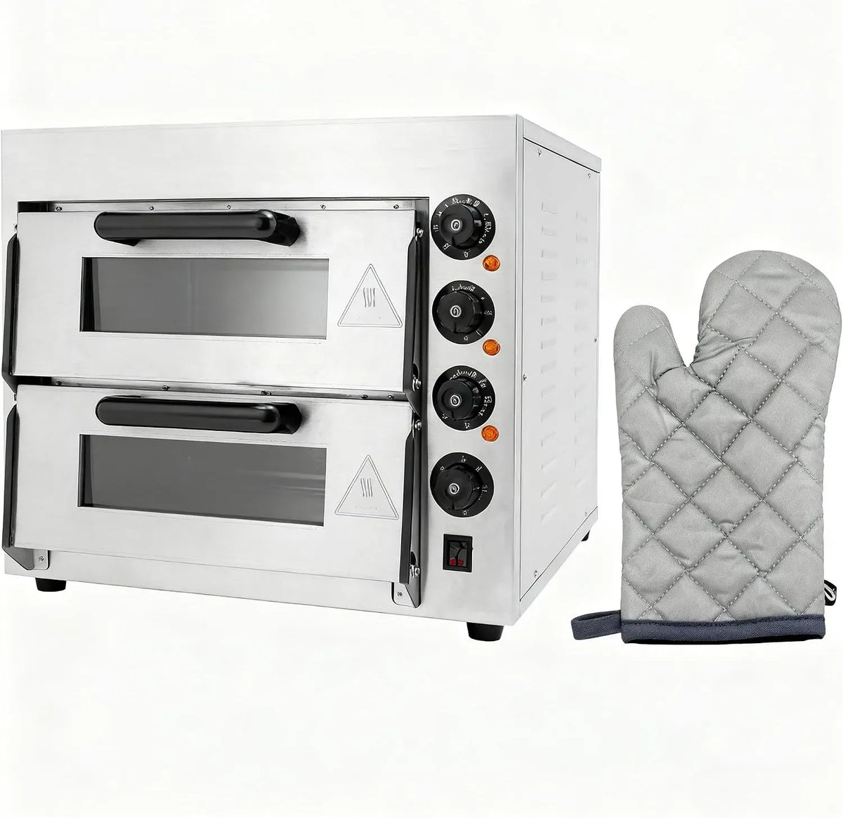 Elektrischer Pizzaofen, 3000 W, Doppel, gewerblich, Restaurant