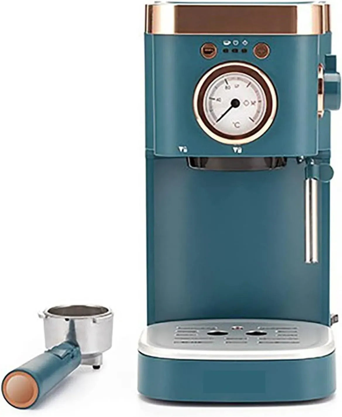 Espressomaschine, Cappuccinomaschine, Kaffeemaschine für Espresso, Kleine halbautomatische Kaffeemaschine für den Heimgebrauch
