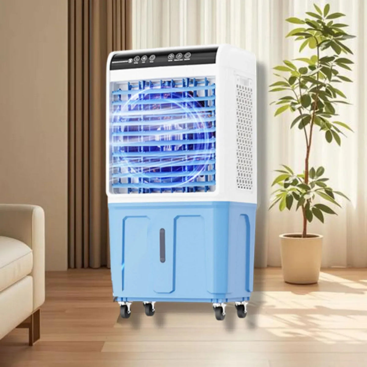 Klimaanlage, tragbar, Outdoor, 3 Geschwindigkeiten, Oszillation, großer Wassertank, 120°-Oszillation, 3 Geschwindigkeitsstufen