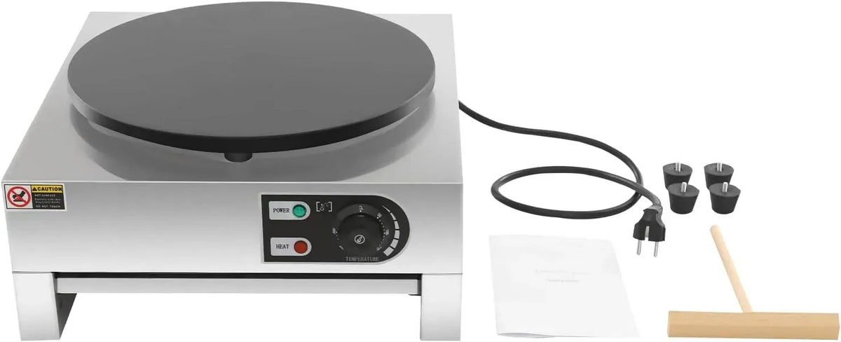 Tortillas Maker, Crêpes Maker, Crepesmaker, Durchmesser, Crepegerät, 40cm, 3000 W, 50 bis 300 °C, 220 V, 40 cm, Grill, Antihaftbeschichtung