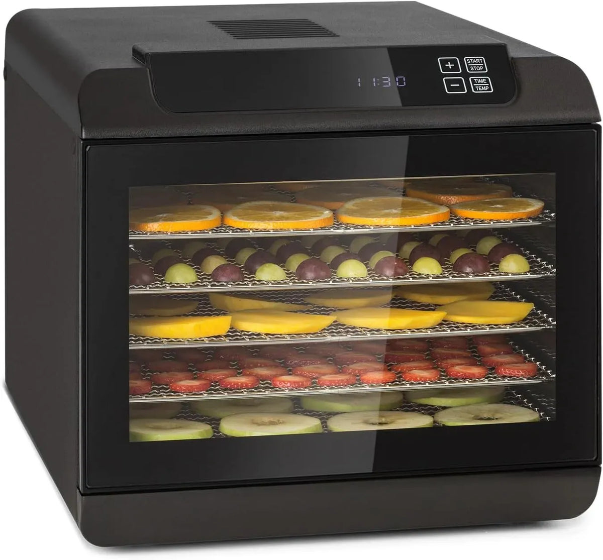 Klarstein Geschirrspüler, 500 W, 35 bis 70 °C, Spülmaschine, Touch-Bedienung, Schwarz, Touch-Display