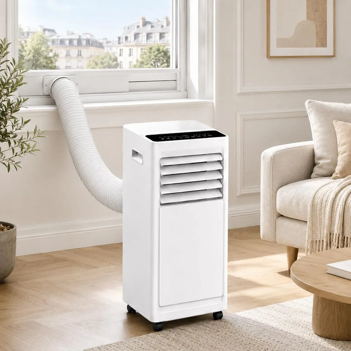 Klimaanlage 24H, 301 m³/h, Timer, 8–12 m², 2 Stufen, 3 in 1 Luftentfeuchter