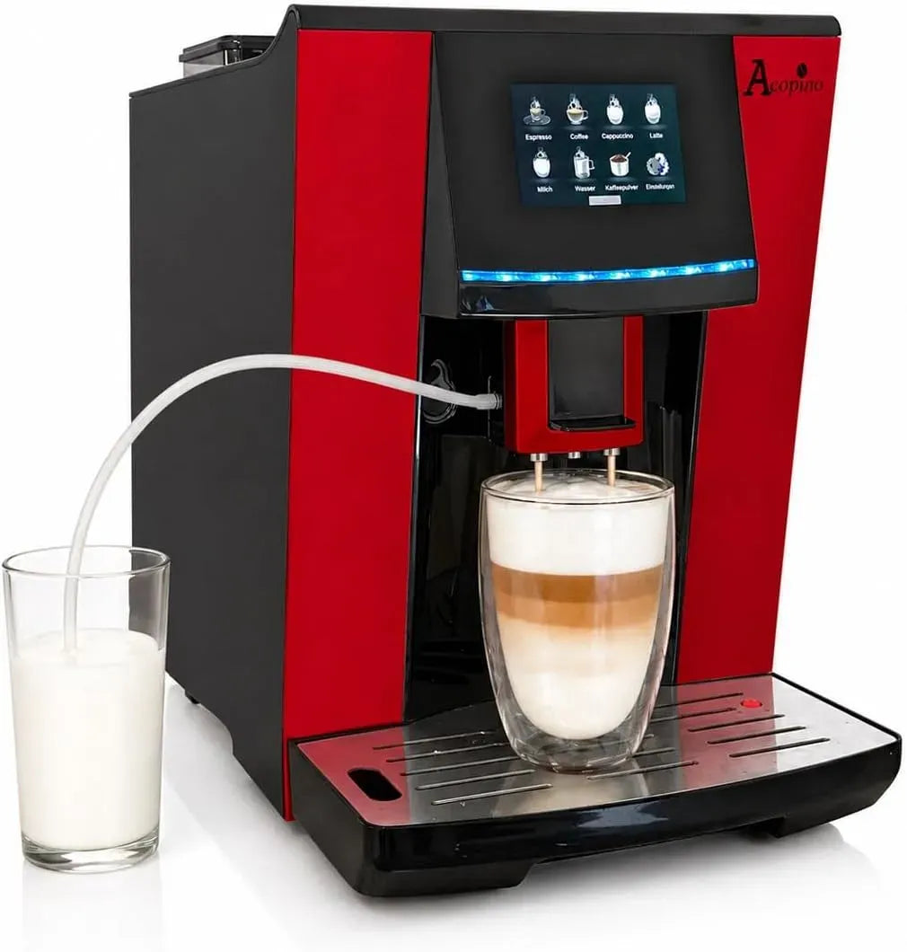 Kaffeevollautomat, Touch-Bedienung, leise, großes 3,5' Touchdisplay, Cappuccino & Latte auf Knopfdruck, leise & kompakt