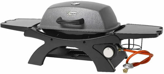 Tischgasgrill, Thermometer, Grill mit Gasbetrieb, 102 x 46,2 x 38 cm, 3,2 kW, Schwarz