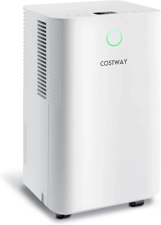 Luftentfeuchter, 2 L, 36 dB, COSTWAY 12L/Tag 24H, Timer, großer Wassertank, 15m²