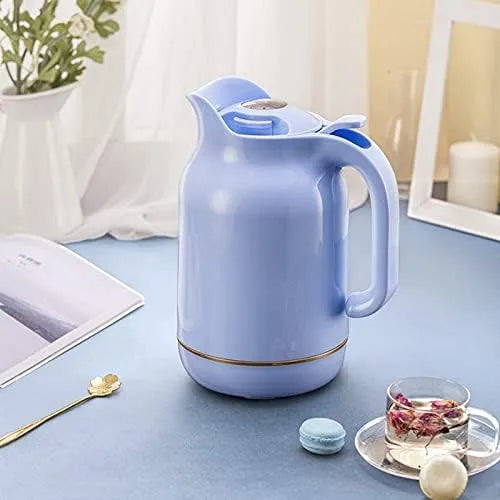 Temperatur-Isoliertopf, Flaschenwärmer, 1,5 L, tragbar, Thermostat, Wärmefunktion, Blau, Glas, Haushalt