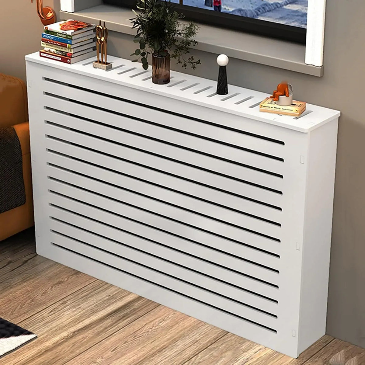 Elektroheizung, 70x70x20cm, elektrisches Heizgerät, Regal, Heizkörperabdeckungen für den Wohnbereich