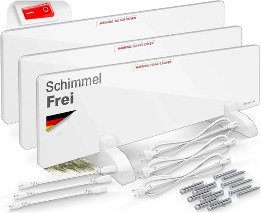 3er Schimmelentferner, Infrarotheizung, Wandheizer, 50 W, Wärmefunktion