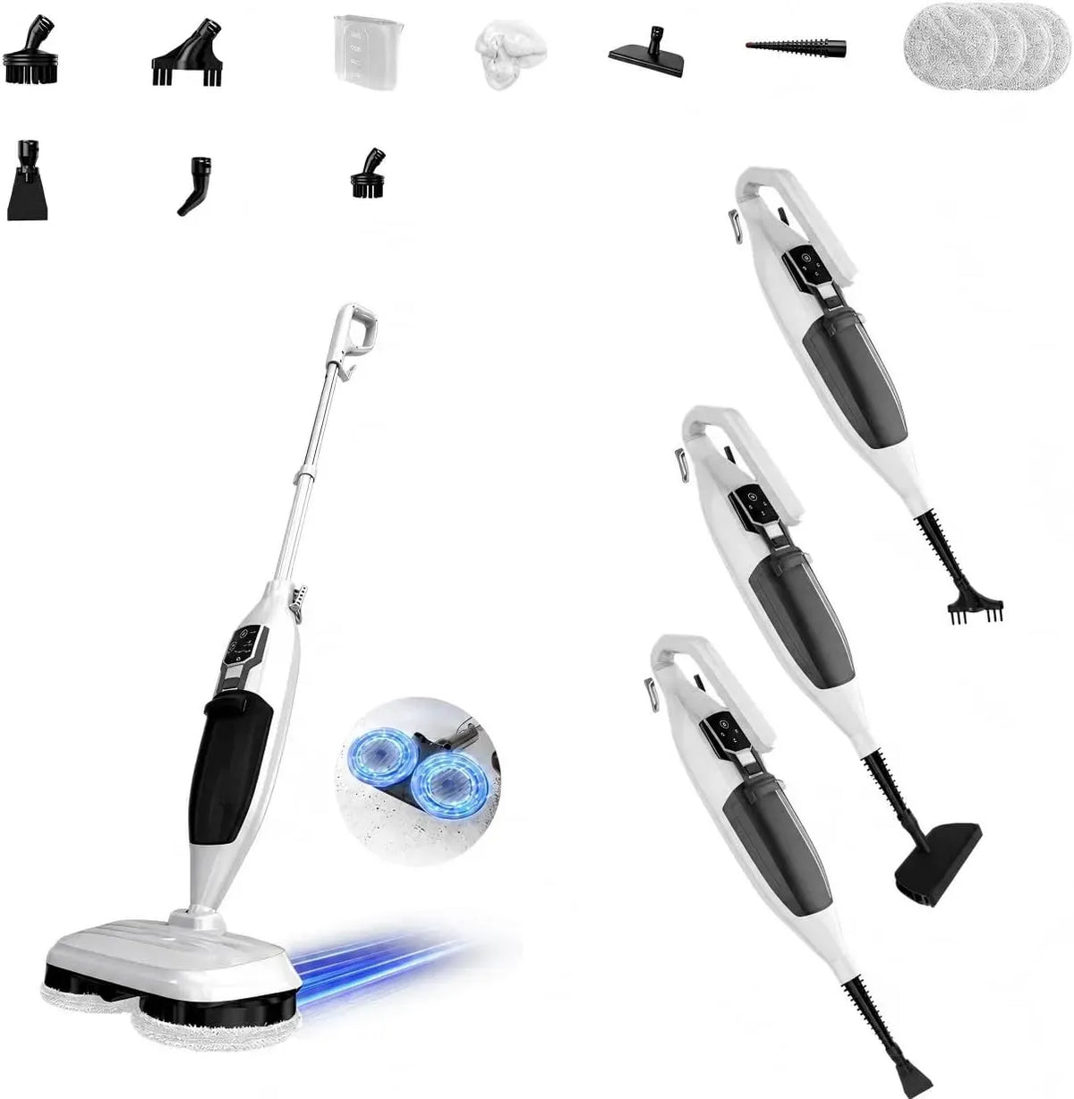 Dampfreiniger, PUREBEAR 30s, Dampfreinigungsgerät, Schnellaufheizung, 272 °F Dampfreiniger Mop mit Handgerät