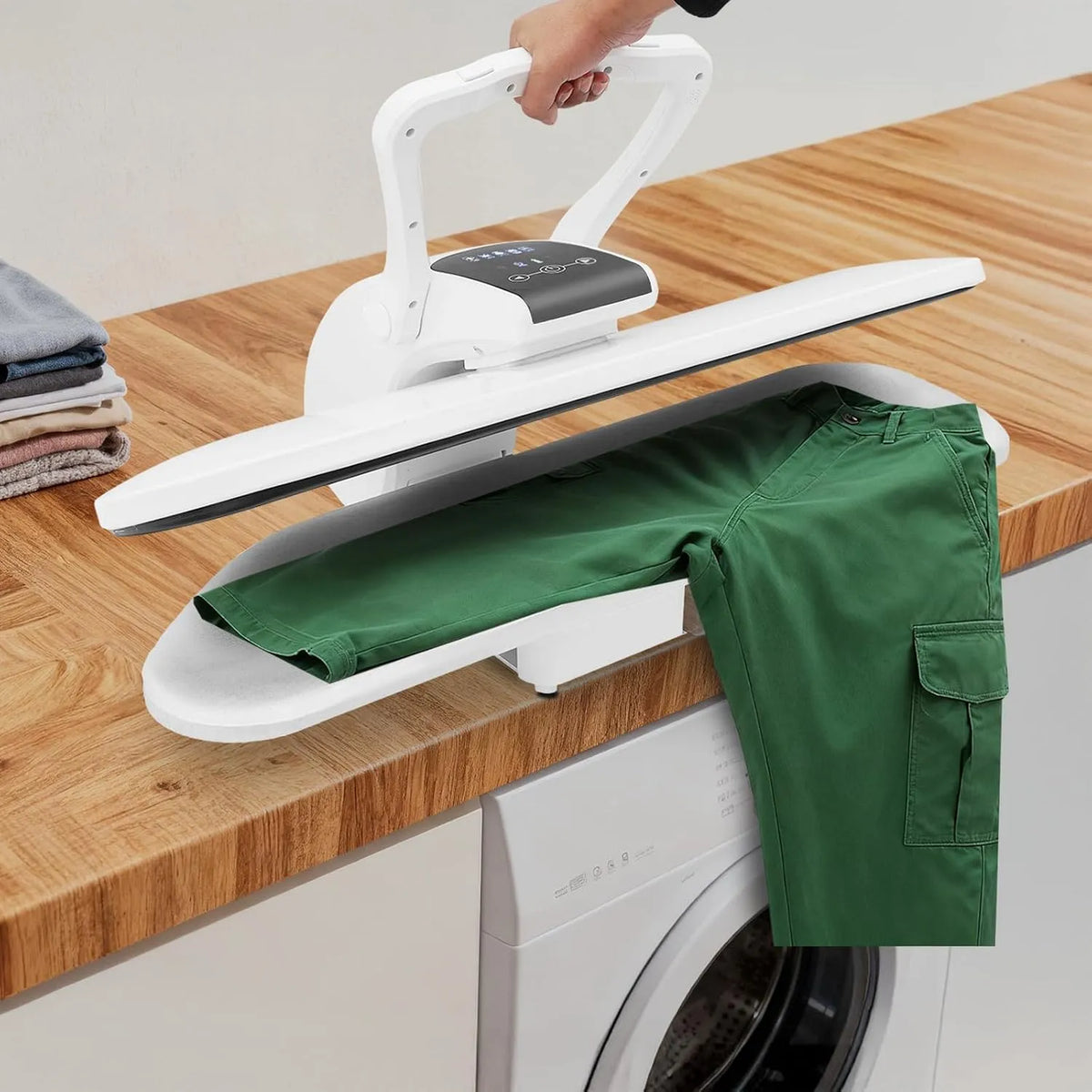 Bügelmaschine, Dampfpresse, 36 Zoll, 2200 W, Touch-Bedienung, für faltenfreie Profi-Ergebnisse, OUKANING