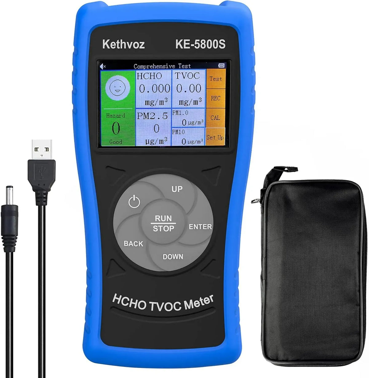 Monitor PM2.5/10 5800S, 10 Zoll, PC-Bildschirm, Luftmessgerät, Air Quality Detector Indoor Formaldehyde Messgerät