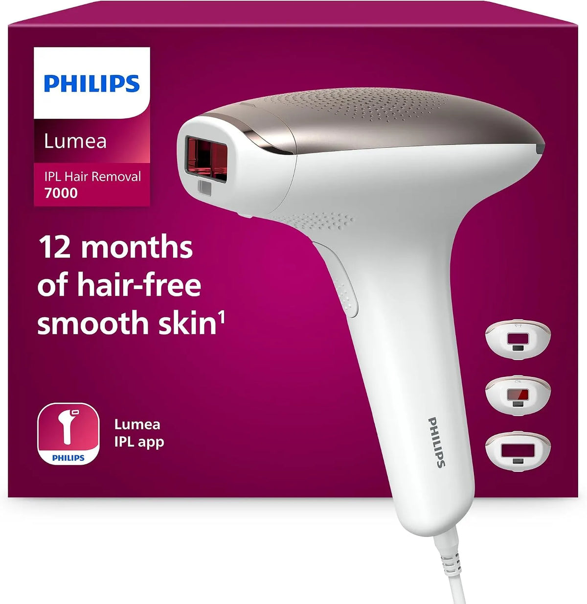 Philips SC1999/00 IPL-Haarentferner, Hautsensor, IPL-Haarentfernungsgerät, IPS-Panel, für Körper
