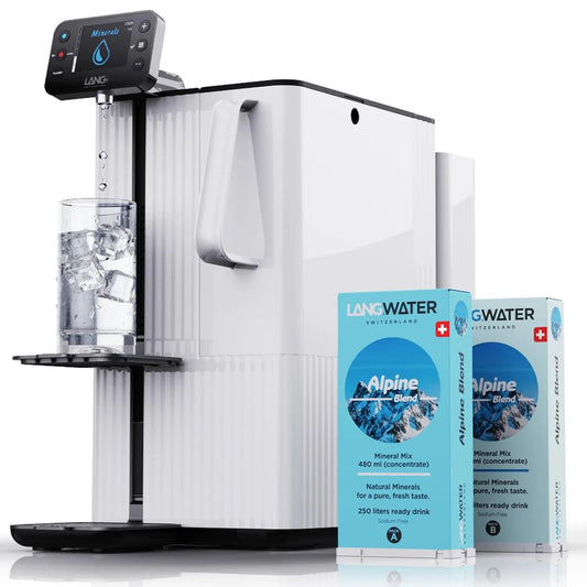 4-stufigem NSF58 Heißwasserspender, Osmoseanlage, Wasserfilter, Auftisch, Heißwasserbereiter, Trinkwasserfiltersystem, LANGWATER
