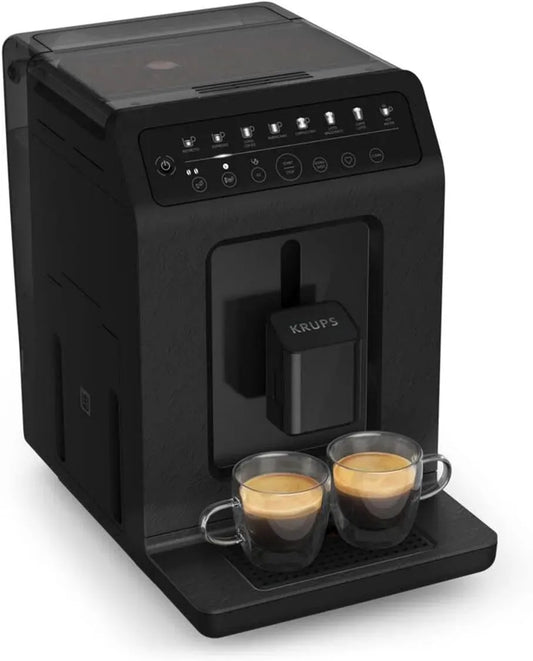 Krups EA897B Kaffeevollautomat, 1450 W, Touch-Bedienung, automatische Espresso & Cappuccino-Funktion, One-Touch Tassen mit Milch, 8 Voreinstellungen