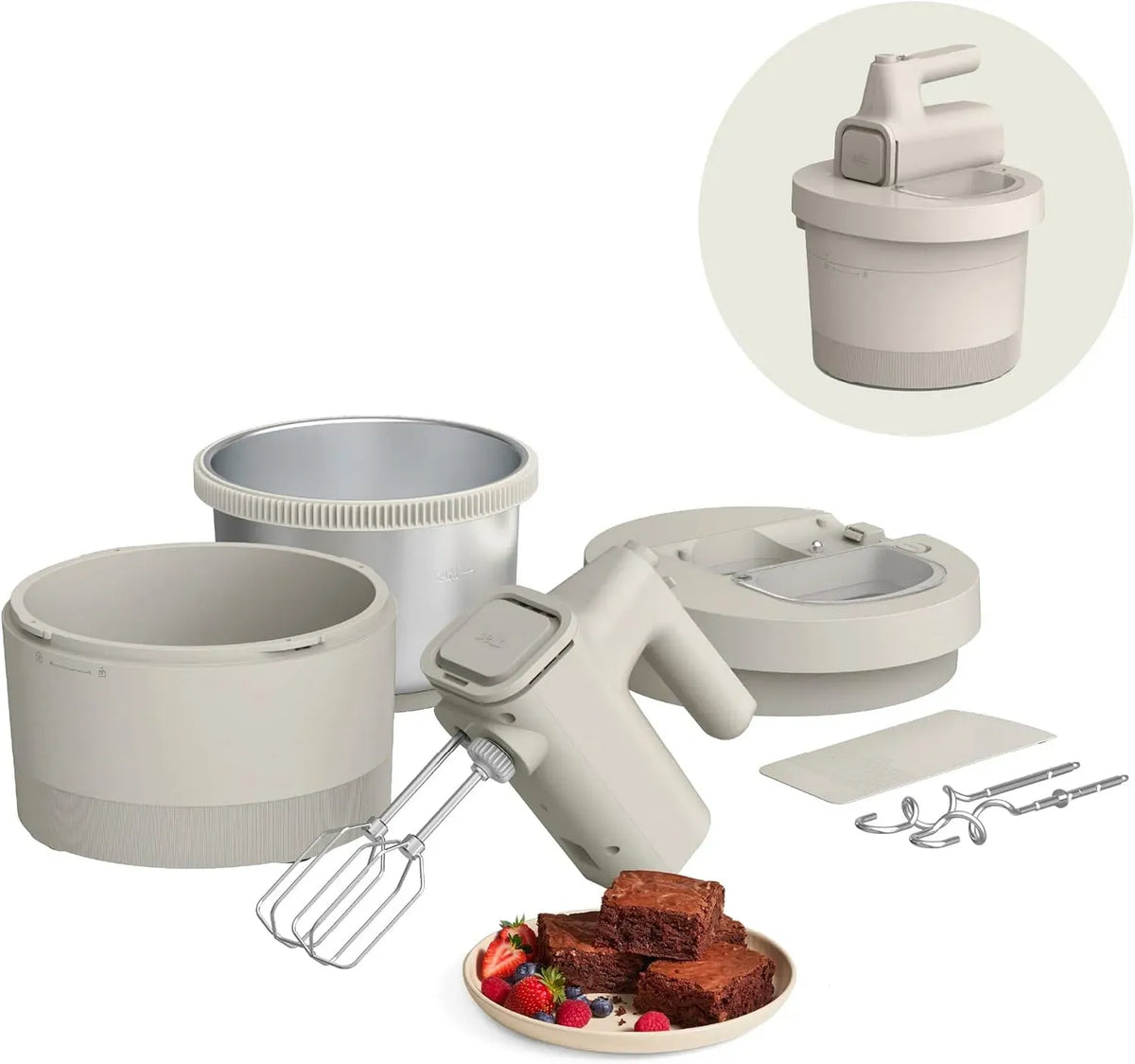 Standmixer 2-in-1 2-in-1-Mixer, Küchenmixer, Bella Handmixer und Standmixer