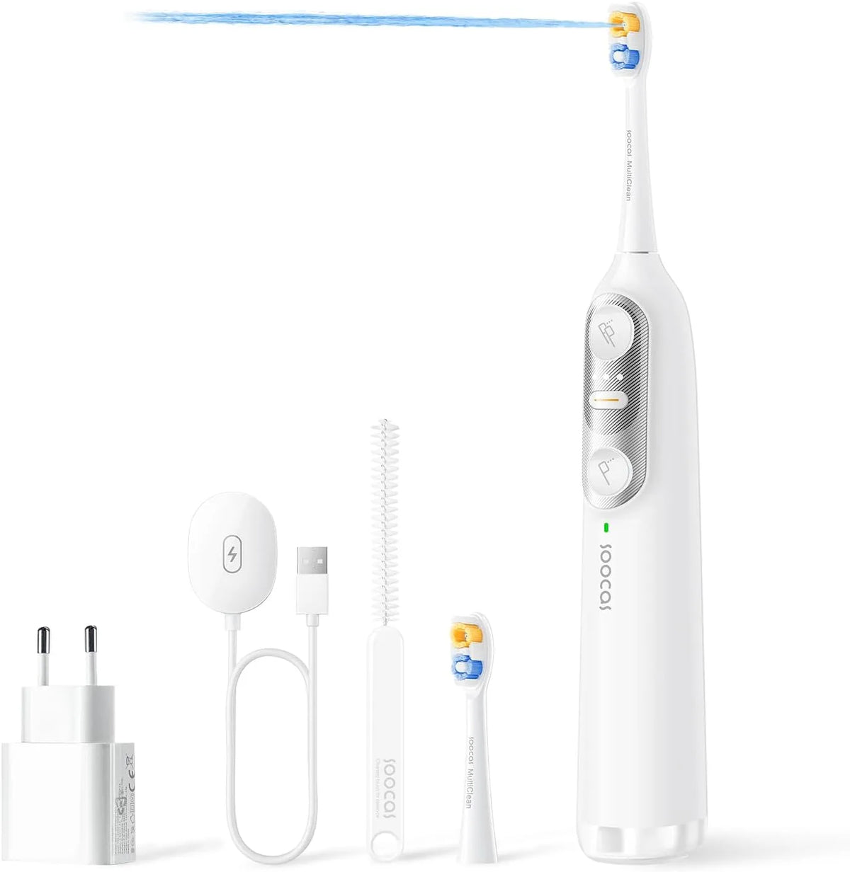 2-in-1 IPX8 Zahnbürste, Munddusche, Elektrozahnbürste, elektrische Zahnreinigungsdusche, tragbar, IP65, kabellos