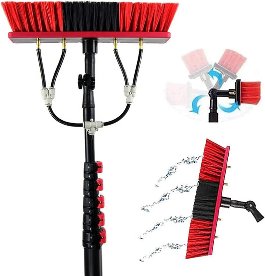 Mehrzweck-Wassersprühbürste, Teleskop-Reinigungsbürste, Solarpanel-Reinigungsgerät, Teleskop-Hydroreiniger, 3,6 M, 10,8 M