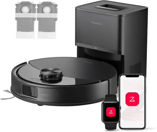 Saugroboter Q10, 000 Pa Saugkraft, Staubsaugerroboter, roborock S5+ Set Saugroboter mit Wischfunktion