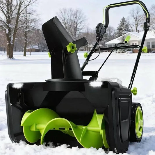 Reinigungsbreite/25 2Battery Akku-Schneefräse, Ladegerät, Schneeräumgerät, 50 cm, 3500 W, 25 cm, 7,6 m, kabellos, für die Einfahrt 2Battery
