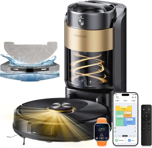 Saugroboter Q20 3-in-1, Staubsaugerroboter, Saug- und Wischroboter, Proscenic Q20 Saugroboter mit Wischfunktion