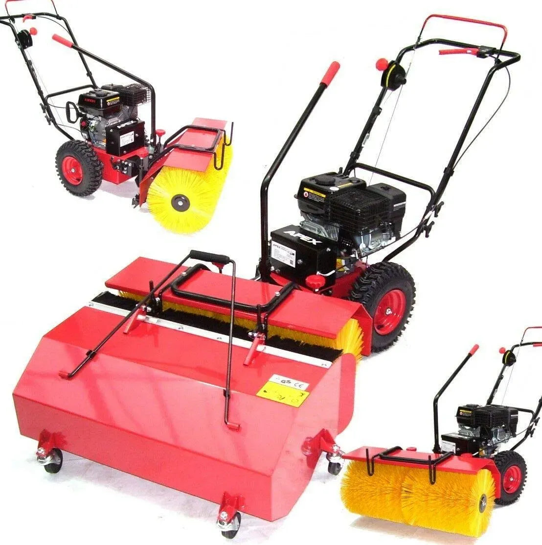 Kehrmaschine, Bodenkehrmaschine, 800 mm, 55737 Kehrmaschine 800mm Motorbesen + Auffangbox