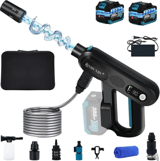 Makita 3-Stufiger Hochdruckreiniger, 18 V, Hochdruckreinigungsgerät, Akku Hochdruckreiniger für 18V Akku Max 220 Bar