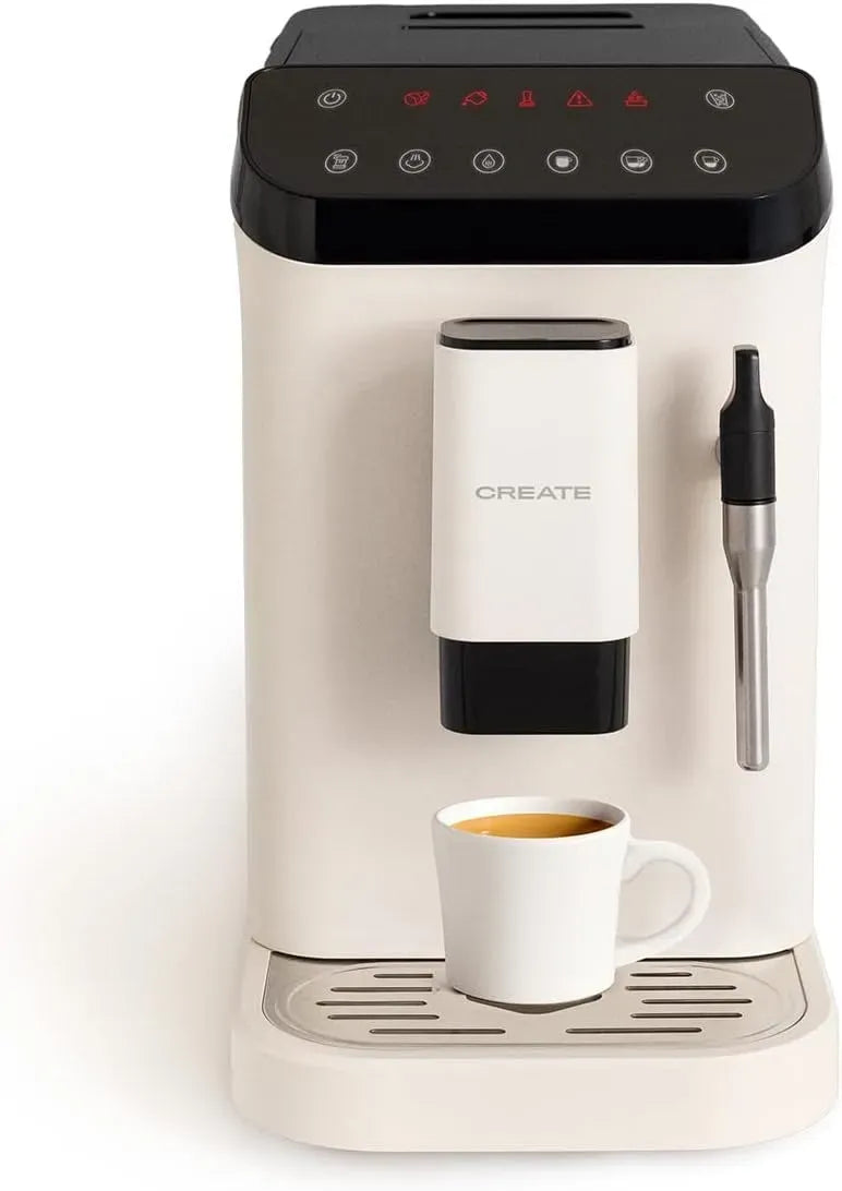 Kaffeevollautomat, 1.5 L, 1350 W, CREATE, Touch-Bedienung, Dampf, 180g Bohnenbehälter, Dampfarm, Touch-Bedienfeld, Tank