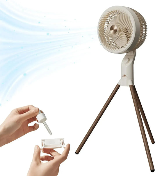 Ventilator, leise, Ventilator zur Luftzirkulation, Spacetronik Leiser Standventilator Oszillierend mit Aromatherapie