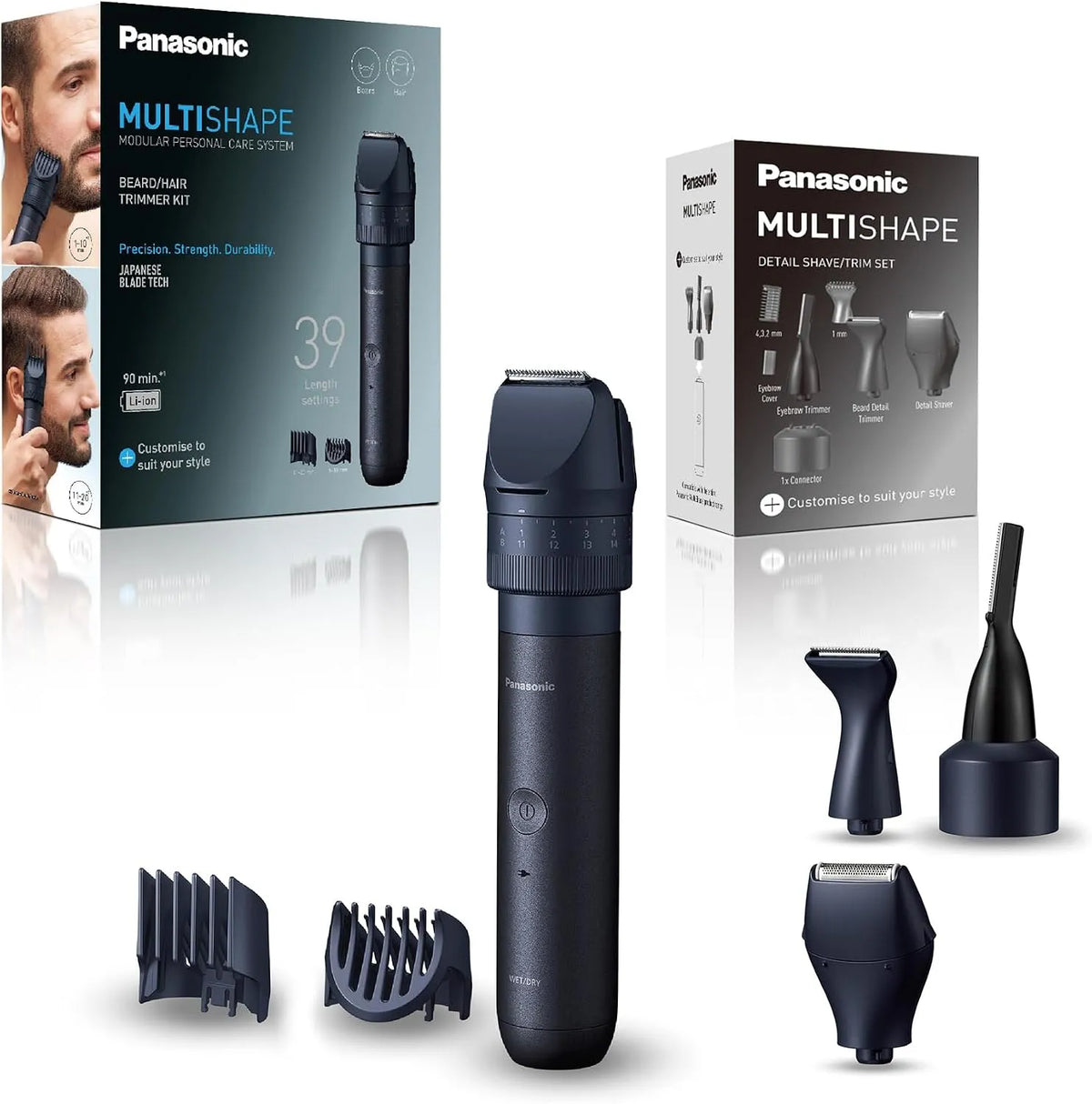 Panasonic ER-CDT1 ER-CKL1 Li-Ionen-Akku, kabellos, Schwarz