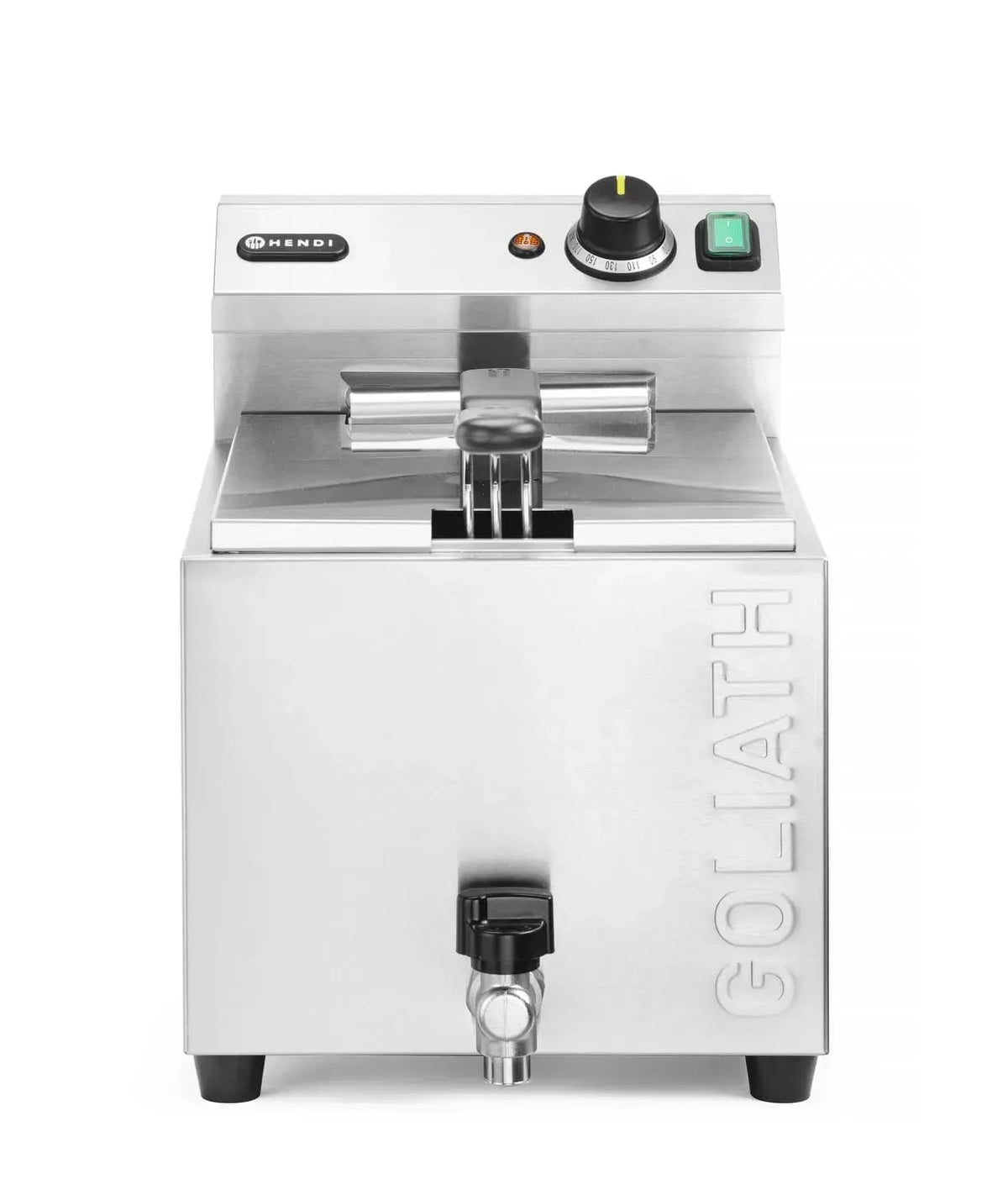 Frittierbehälter, Fritteuse, 10 L, 10,2 kW, 50 bis 190 °C, 400 V, 392 mm, Edelstahl, HENDI