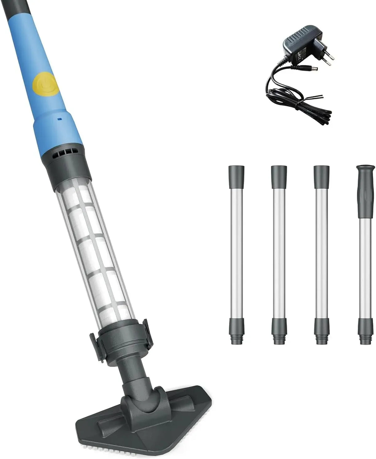 Staubsauger, 60–90 Min Laufzeit, Teleskopstange und waschbarem Feinfilter, wiederaufladbar