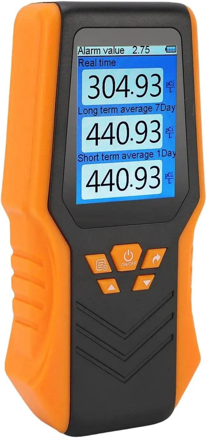 Radon-Gasmessgerät, tragbar, LCD-Display, Zuhause Echtzeit-Datumsangaben