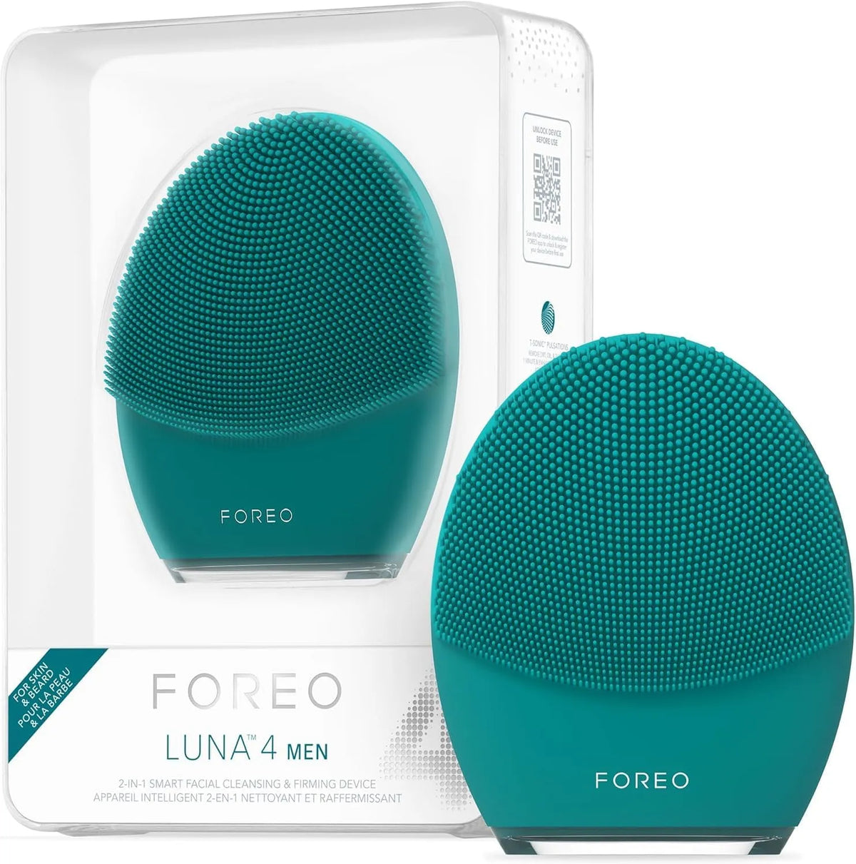 LUNA 4 Gesichtsreinigungsbürste, IP65, USB, für Haut und Bart & straffende Massage, FOREO LUNA