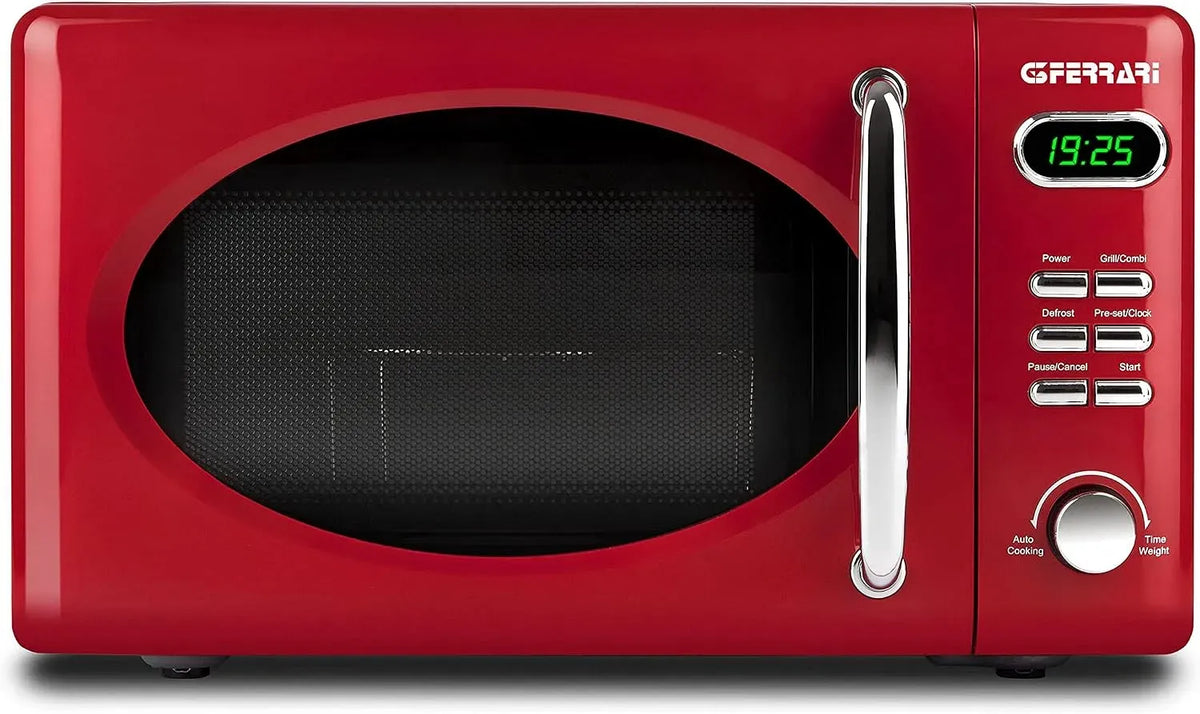 Mikrowelle G10155 60-Minuten-Timer, 20 L, 1150 W, 8 Programme, Mikrowellenofen, Rot, 4 Garfunktionen