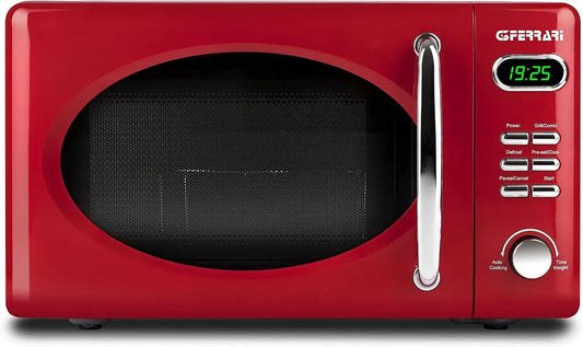 Mikrowelle G10155 60-Minuten-Timer, 20 L, 1150 W, 8 Programme, Mikrowellenofen, Rot, 4 Garfunktionen